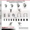 Service Caster 5 Inch 316SS Thermoplastic Rubber Swivel 1-3/8 Inch Expanding Stem Caster Set SCC-SS316EX20S514-TPRB-138-4 - alternate 1